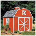 Little Barn Style Gambrel Roof Shed Kit