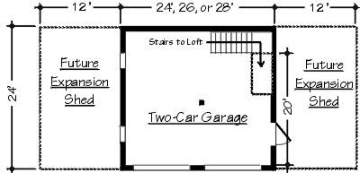 Oak Lawn Garage Floor Plan