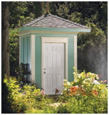 Free Plans - Small, Hip Roof Tool Storage Shed