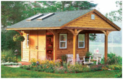 Rustic Yard Barn Shed Protect all of your backyard stuff behind a big 