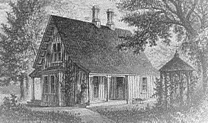 19th Century Illustration - Gingerbread Cottage