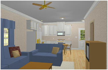 Interior View - Free Cottage Plans