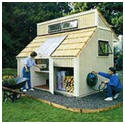 Garden Shed with Potting Skylight