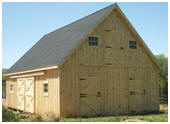 Eave Entry 4-Stall Horse Barn