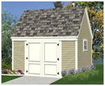 Free Plans for a 10' by 14' Storage Shed with Loft