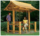 Shelter Structure for a Garden Swing