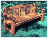 English Style, Mortise and Tenon Garden Bench - Photo: Shopsmith.com