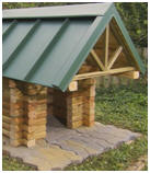 Log Cabin Style Dog House