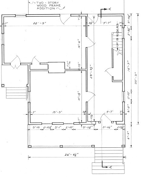 1860 Creole Cottage Floor Plan