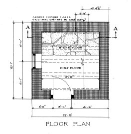 Stone and Wood-Frame Smokehouse Plan