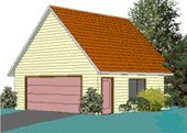Two Car Garage Plans with Loft