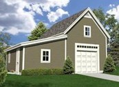 Combination Garage and Workshop with Storage loft