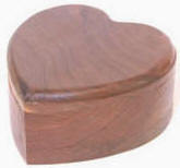Heart-Shaped Wooden Jewelry Box