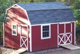 Little Lawn Tractor and Tool Storage Barn