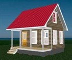 Red Roof Country Cabin Plans