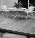 Southern Pine Grade Level Deck Design