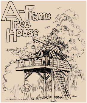 Free A-Frame Treehouse Plans - Build yours with or without a tree with the help of this guide by David and Jeanie Stiles at OutdoorLife.com