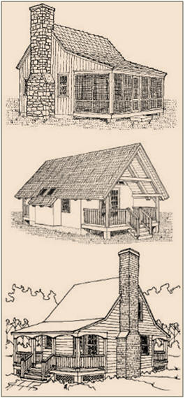 Five Free Cabin and Cottage Study Plans from SheldonDesigns.com