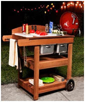 Free DIY Barbecue Furniture Project Plans and Building Guides � Download a bunch of free projects for wooden furniture that�s perfect for your cook outs. Photo: PopularMechanics.com  free plans for a Cookout Cart