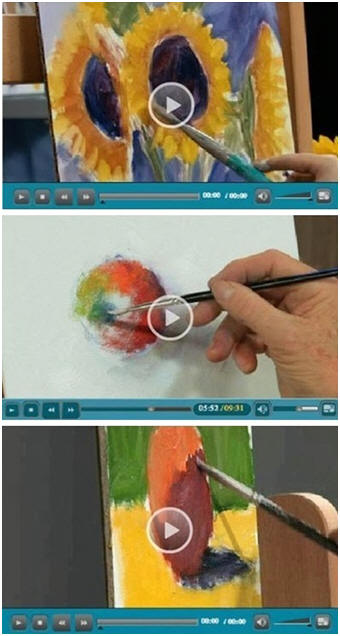 134 Free DIY Oil Painting Videos - Jerrys Atrarama lets you enjoy more than 130 free oil painting how-to video demonstrations by some of the best known artists in the world. Beginner or advanced, youll find helpful advice and techniques for your oil portraits, landscapes, seascapes and more. (Photo: Oil Painting video demonstrations by  Nicole Kennedy, Dick Ensing and Mike Rooney) Click through to learn while watching your favorite videos.