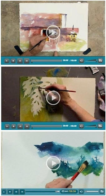 127 Free DIY Watercolor Videos - Jerrys Artarama lets you enjoy a bunch of free watercolor how-to video demonstrations by talented watercolor artists. Beginner or advanced, youll find helpful advice and techniques for your watercolor portraits, landscapes, seascapes and more. (Photo: Watercolor video demonstrations by Tom Jones and Linda Kemp) Click through to learn while watching your favorite videos.