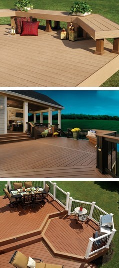 Design Your Own Deck - TimberTech.com helps you create a new deck with their free interactive decking design tool. Choose the size, shape and color of your deck. Add levels, stairs and railings. Create, change and save as many deck plans as you like.