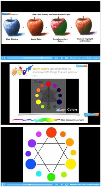Free Color Theory Videos and Online, Interactive Color Wheel from TheVirtualInstructor.com