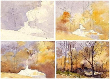 Enjoy a Free, Step-BY-Step, DIY Watercolor Landscape Demonstration by Artist and Teacher Mary Ann Boysen