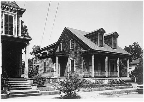 1860 Alabama Creole Cottage Plans, Creole House Plans