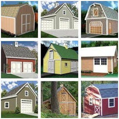 Download Dozens of plans for sheds, garages, barns and workshops