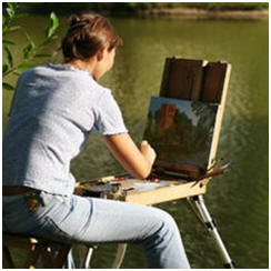 Today's Free Painting Lessons, Demonstrations, Tips and Techniques: Oil Paint Landscapes